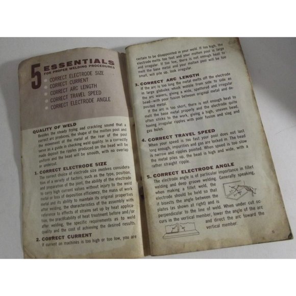 Lot 3 Vtg Welding Guide:Hobart Victor Weldor's Reference Book cutting heating - Picture 10 of 12